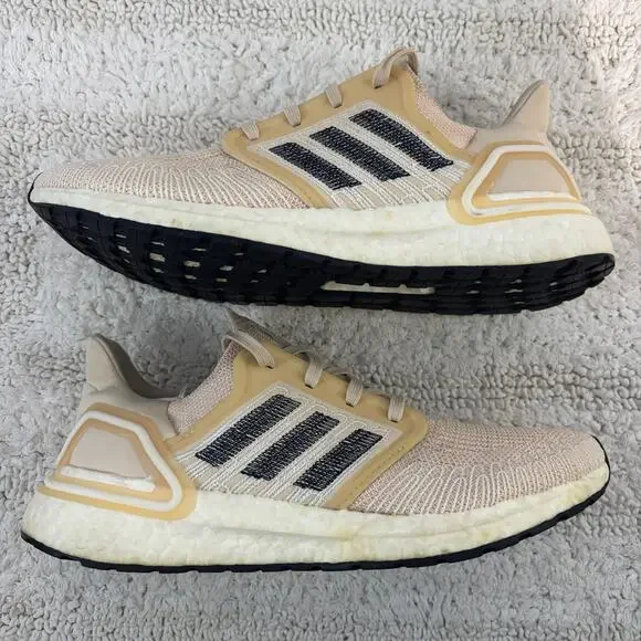 Adidas Womens Ultraboost 20 Parley Sz 9 Beige Pink Running Shoe Sneaker FW5667 - Picture 4 of 12
